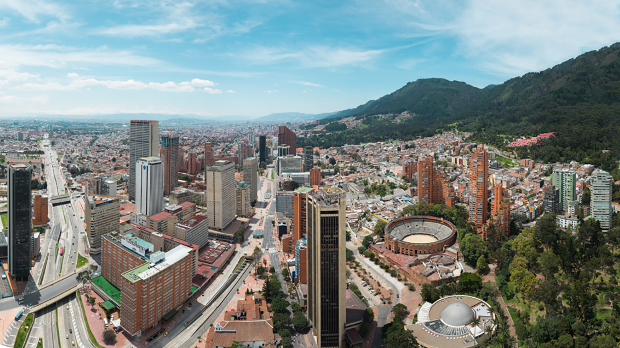 Panorámica de Bogotá desde la Torre Colpatria